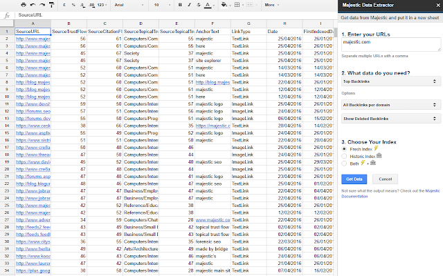 Google Spreadsheets-invoegtoepassing